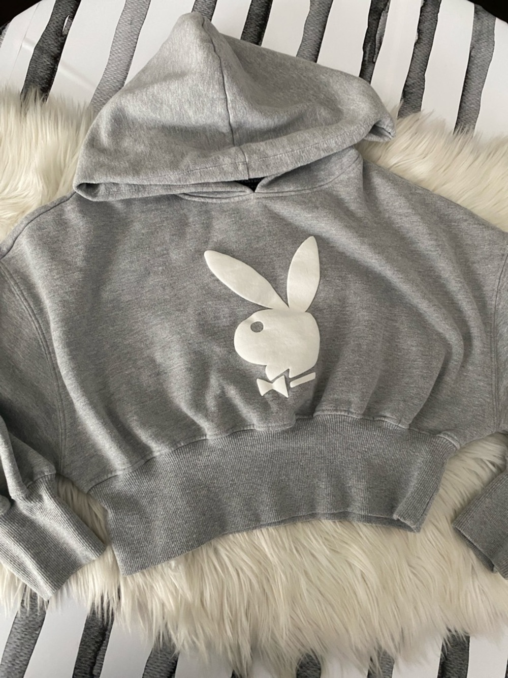 Playboy crop hoodie